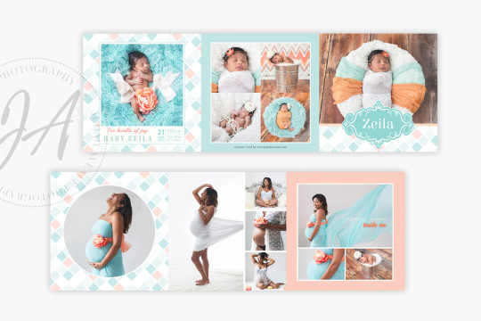 Baby Zeila Birth Announcement Card Mockup-4